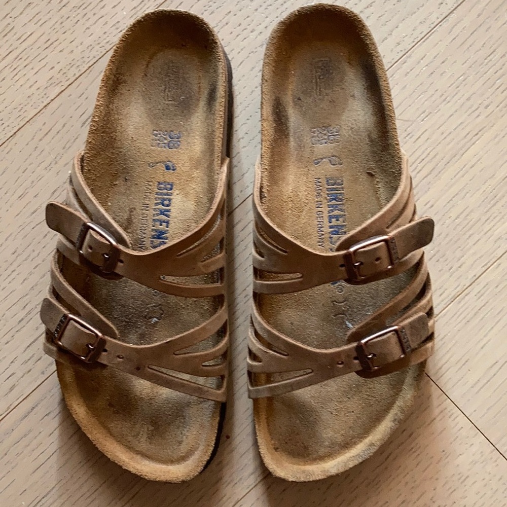 Granada Soft footbed LEATHER Size 38 Birkenstocks